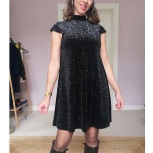 NWT Velvet Sparkle Mini Dress